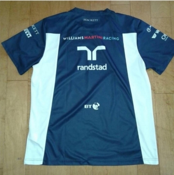 Hackett London Williams Martini Racing Formula 1 Mercedes jersey shirts Mens XXL - Picture 6 of 7